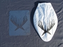 Goose feather detail paint stencil – SilloSocks