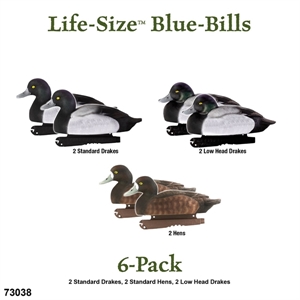 Picture of **SALE** Life-Size Bluebill Duck Decoys 6 pk (AV73038) by Avery Greenhead Gear GHG