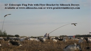 Picture of 12' Telescopic Flagging Pole with Flag Bracket by Sillosocks Decoys